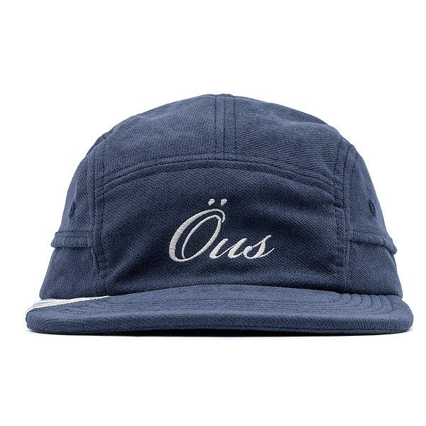 Boné Öus 5 Panel Phibo Script Logo Azul Marinho