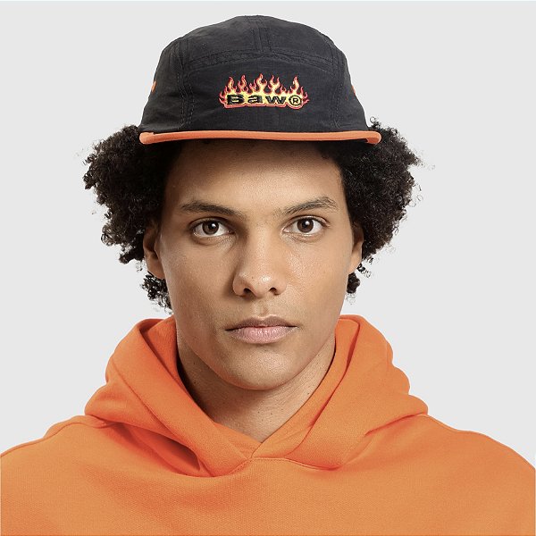 Boné BAW 5 Panel Fire Black