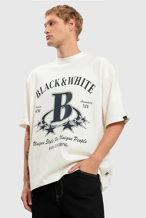 Camiseta Baw Oversized Unique Off White