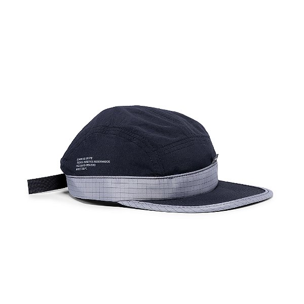 Boné Hocks 5 Panel Choque Strapback Black Grey