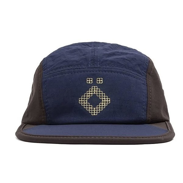 Boné Öus 5 Panel Portão Azul / Marrom
