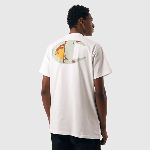 Camiseta Champion MC Dust Paint Off White