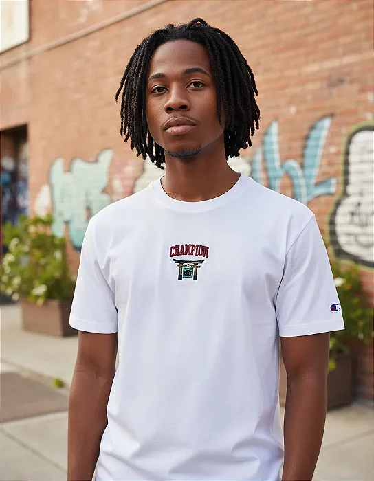 Camiseta Champion MC Tokyo Graphic Off White