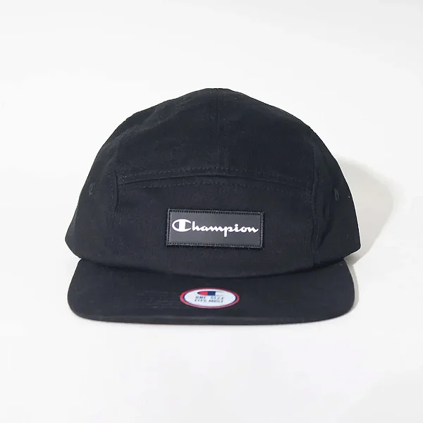 Boné Champion 5 Panel Label Box Black