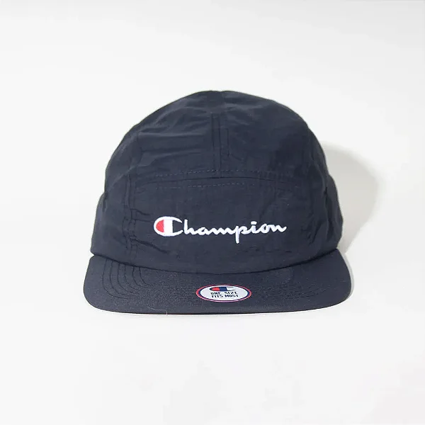 Boné Champion 5 Panel Micro Mini Script Black
