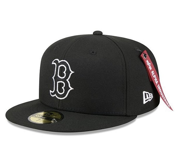 Boné New Era 59FIFTY MLB Boston Red Sox Alpha Collection Black