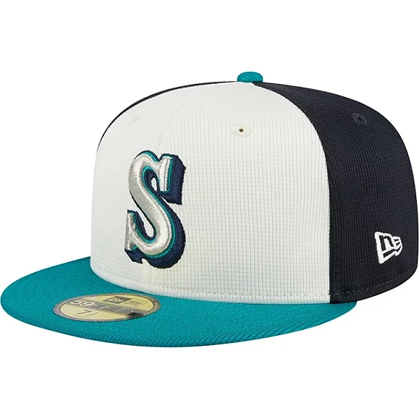 Boné New Era 59FIFTY MLB Seattle Mariners Fitted Alt Clubhouse 2025 White Green