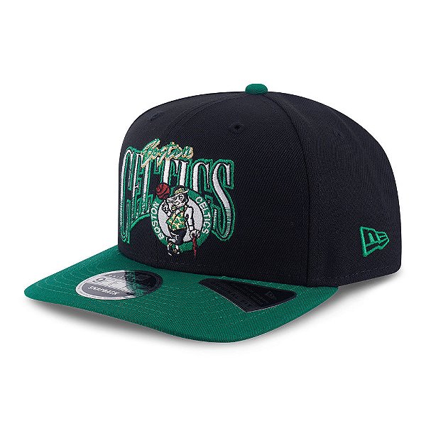 Boné New Era 9FORTY NBA Boston Celtics Net Infilled Original Fit Black