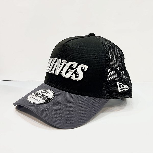 Boné New Era 9FORTY NHL Los Angeles Kings Street Culture Trucker Hat Black