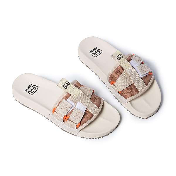 Chinelo Hocks Slide Shiba Cream Nuts