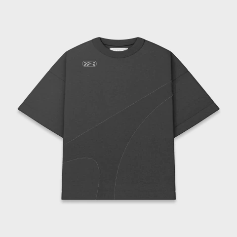 Camiseta Take-Off Overlay Boxy Tee Grey