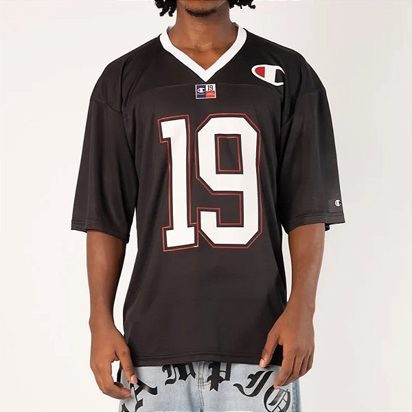 Camiseta Champion Oversized Sport Blokecore Football Black