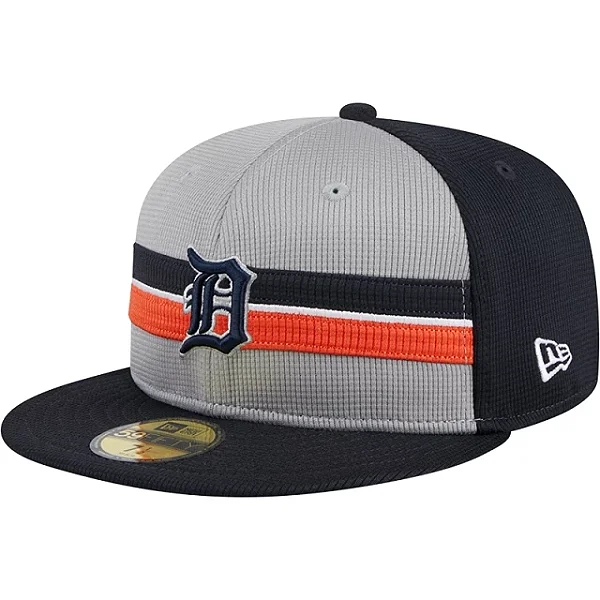 Boné New Era 59FIFTY MLB Detroit Tigers Fitted Batting Practice 2025 Navy Blue