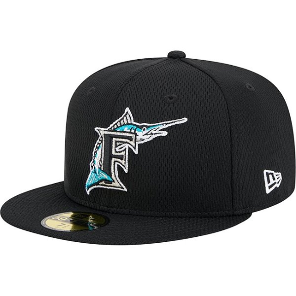 Boné New Era 59FIFTY MLB Florida Marlins Fitted Clubhouse 2025 Black