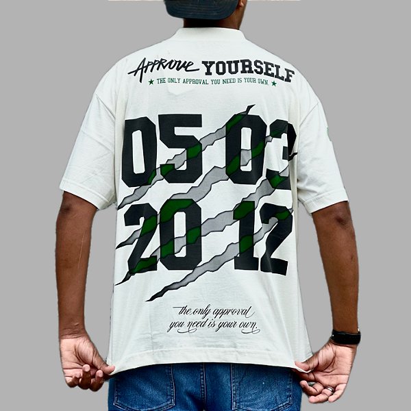Camiseta Approve Huge Numbers Premium Off White