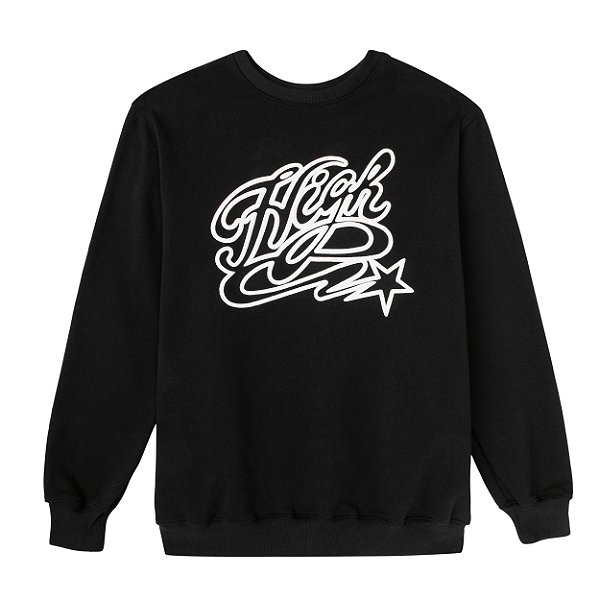 Moletom HIGH Crewneck College Black