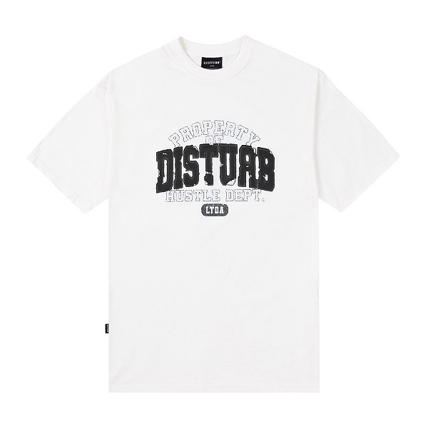 Camiseta Disturb Hustle White