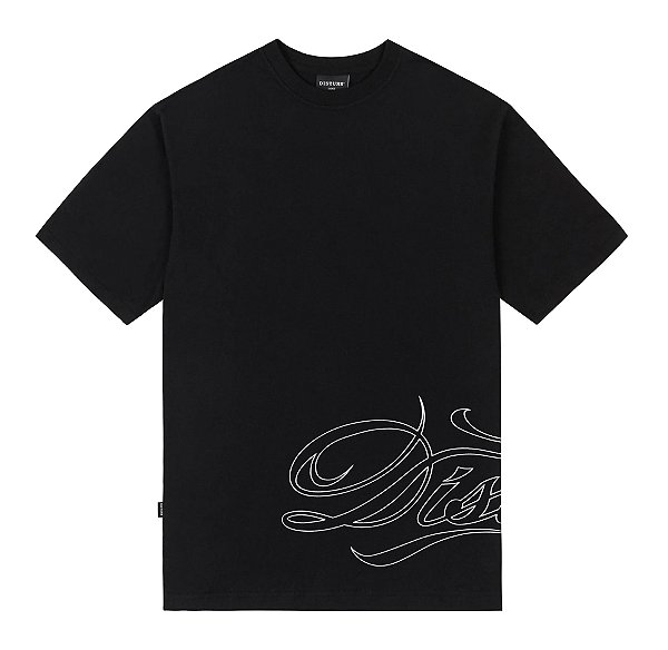 Camiseta Disturb Script Black