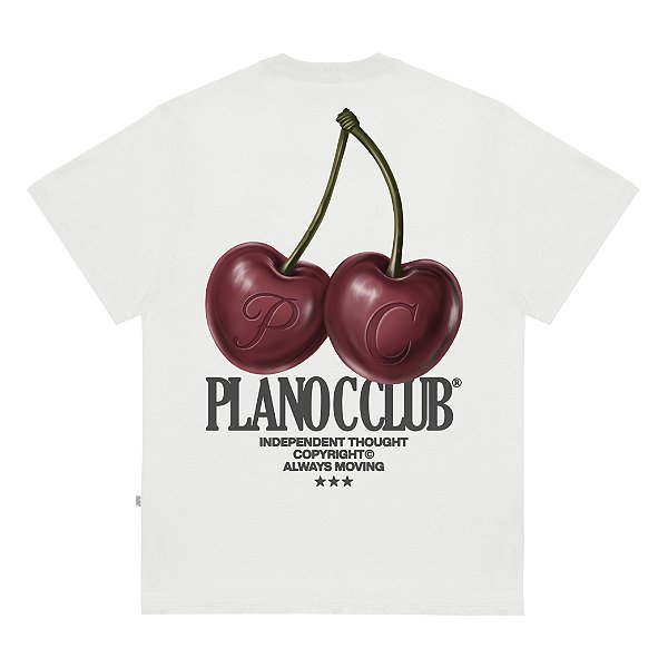 Camiseta PLANO C Cherry White