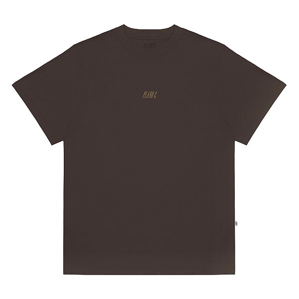 Camiseta PLANO C Logo Embroidery Brown