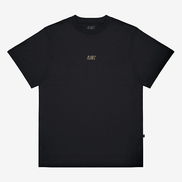 Camiseta PLANO C Logo Embroidery Black