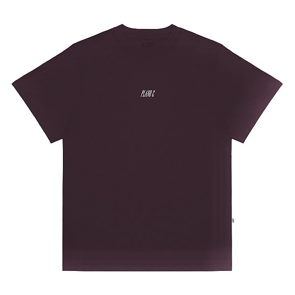 Camiseta PLANO C Logo Embroidery Burgundy
