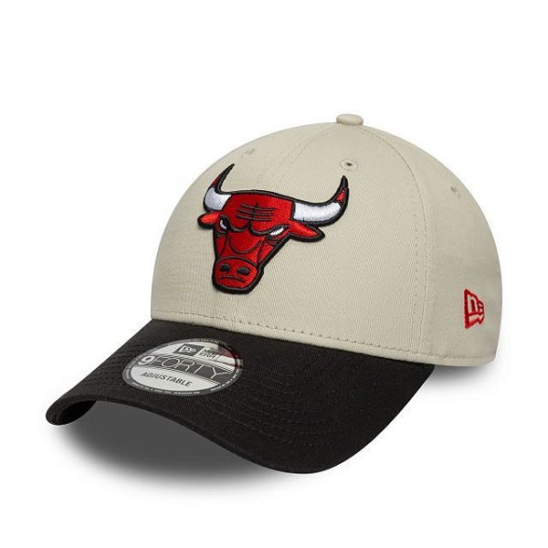 Boné New Era 9FORTY NBA Chicago Bulls Contrast Patch Hat Beige