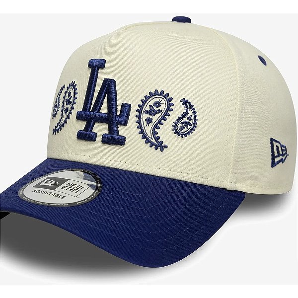 Boné New Era 9FORTY MLB Los Angeles Dodgers Paisley Hat Off White