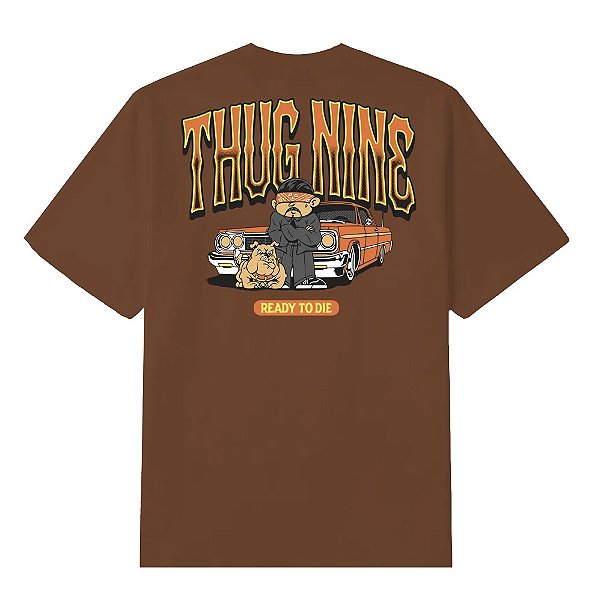 Camiseta Thug Nine Ready To Die Brown