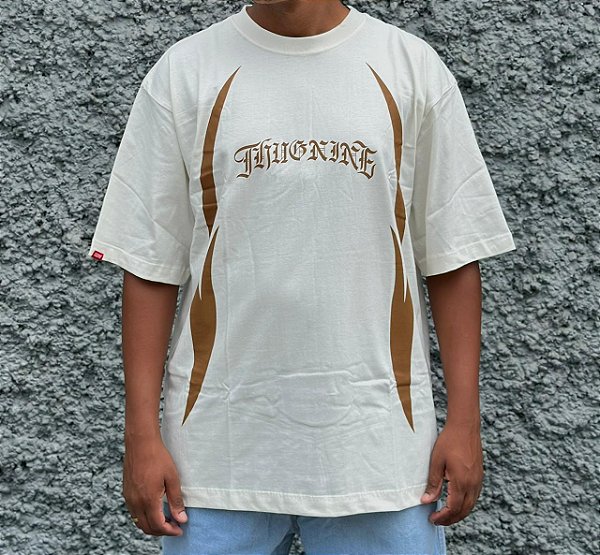 Camiseta Thug Nine Oversized Flames Off White