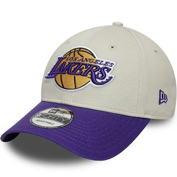 Boné New Era 9FORTY NBA Los Angeles Lakers Contrast Patch Hat Beige