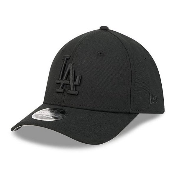 Boné New Era 39THIRTY MLB Los Angeles Dodgers M-Crown All Black