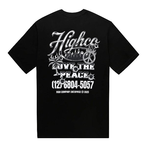 Camiseta HIGH Tee Love The Peace Black