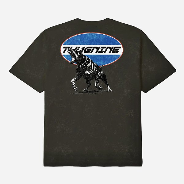 Camiseta Thug Nine Oversized Rage Stoned Black