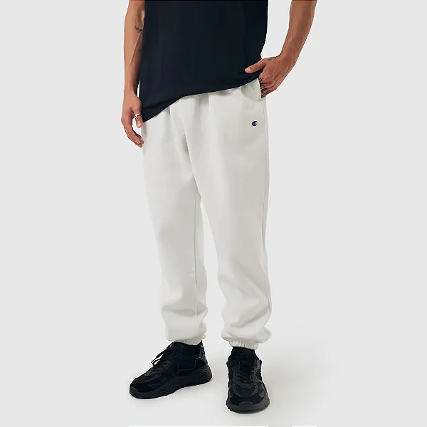 Calça Champion Moletom Athletic Relaxed Off White