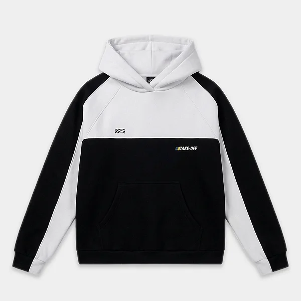Moletom Take-Off Frontline Hoodie Black White