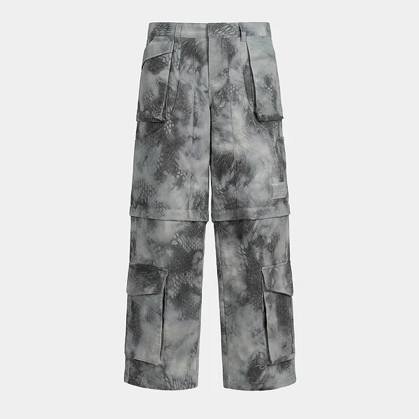 Calça Take-Off Tactical Snakeskin Baggy to Jorts Gray