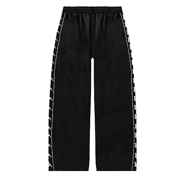 Calça Exclusiviist 1OF1 Kappa Heritage Cut Wide Sweat Pants Black