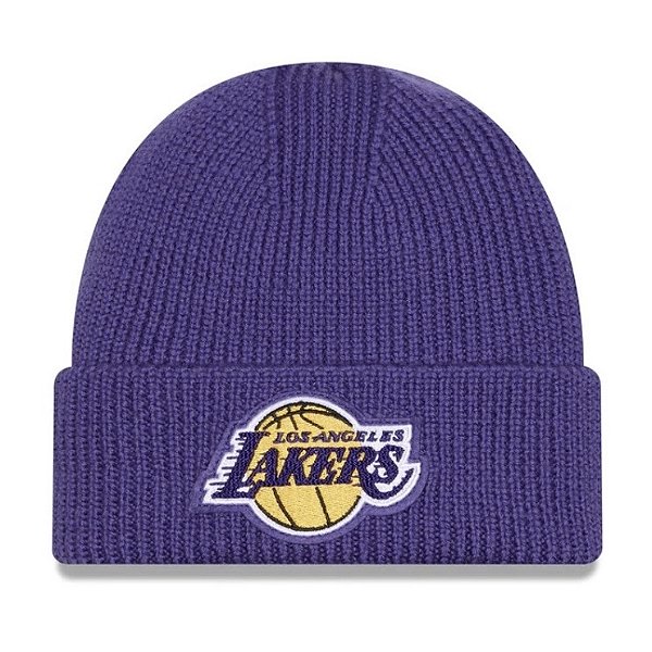 Gorro New Era Skull Knit NBA Los Angeles Lakers Beanie Purple