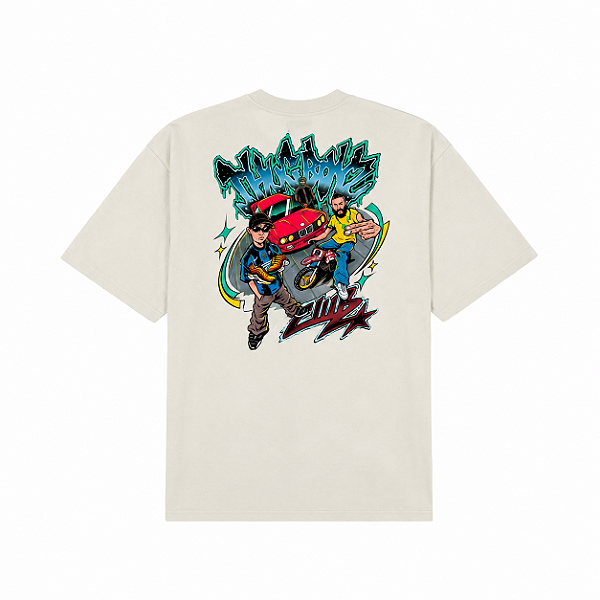 Camiseta Thug Nine Thug Boyz Br Off White