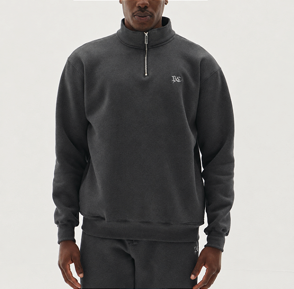 Moletom PLANO C Half Zip PC Gray