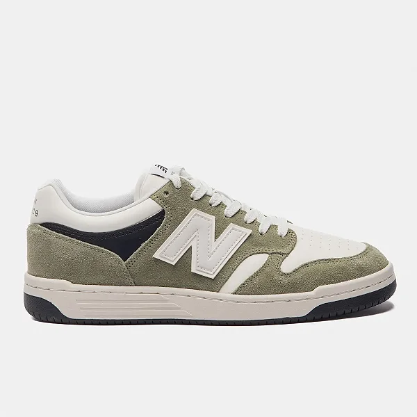 Tênis New Balance 480 Low Verde Musgo Bege