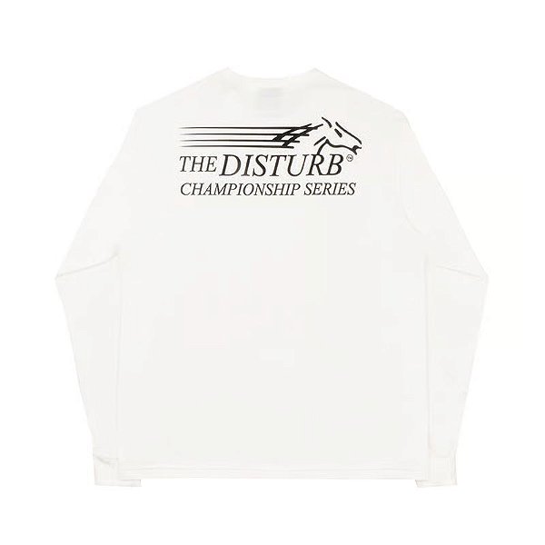 Camiseta Disturb Longsleeve Championship Serie Tee Off White
