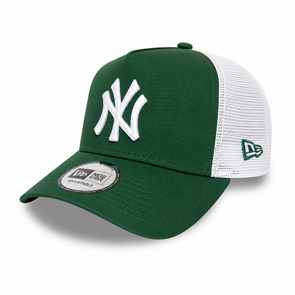Boné New Era 9FORTY MLB New York Yankees League Essencial Trucker Hat Green