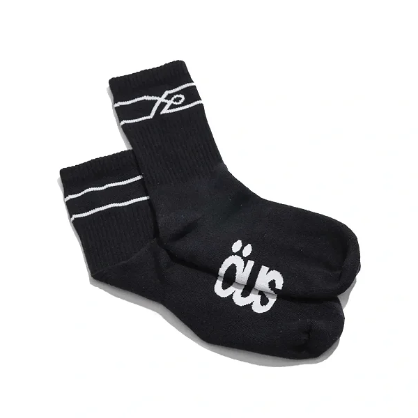 Meia Öus Filigrama Cano Longo Black