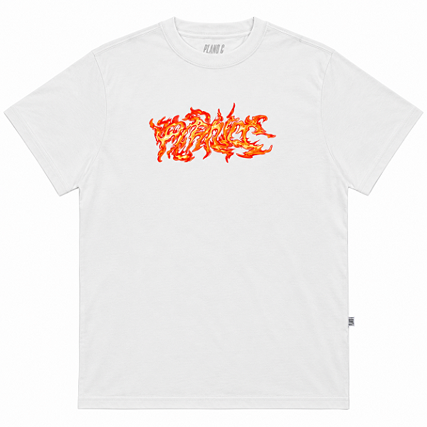 Camiseta PLANO C Flaming White