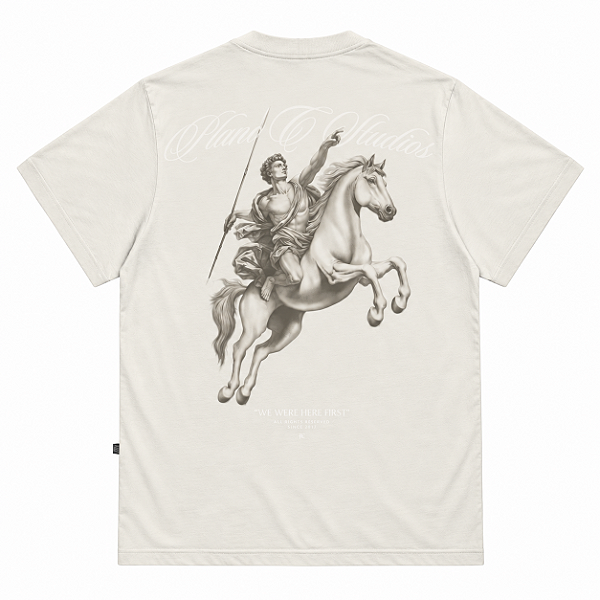 Camiseta PLANO C Rider Rugby Off White