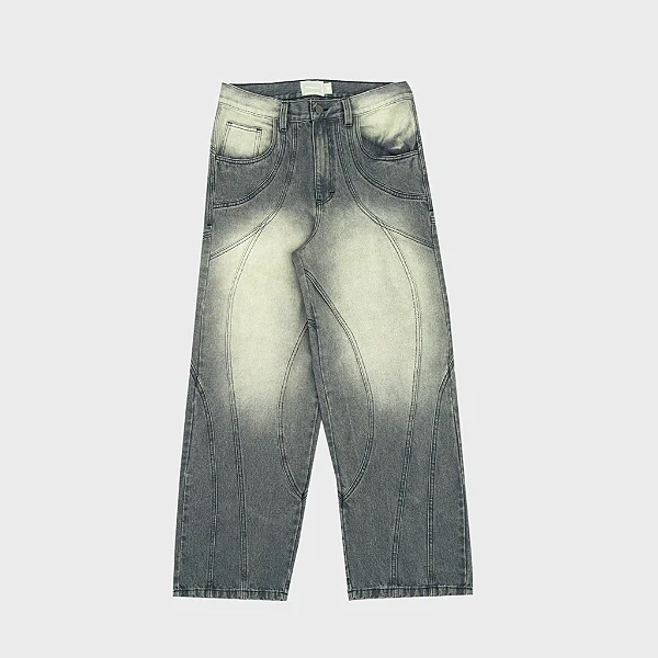 Calça Take-Off Disorder Washed Grey Jeans
