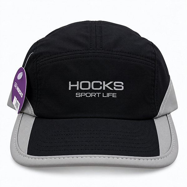 Boné Hocks 5 Panel Sport Life Black