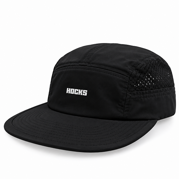 Boné Hocks 5 Panel Brisa Velcro Preto